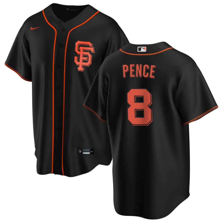 Nike Men #8 Hunter Pence San Francisco Giants Baseball Jerseys Sale-Black